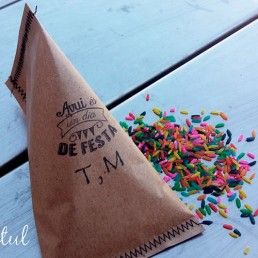 bolsas arroz colores boda