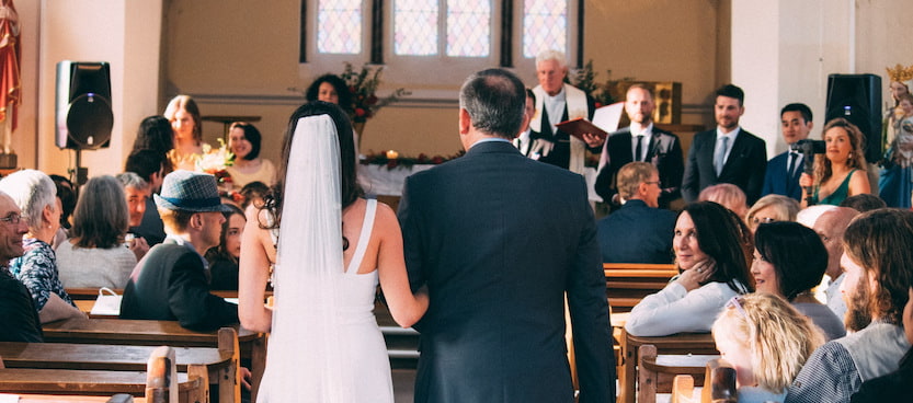 Protocolo de entrada de una boda en una Iglesia | Villa Laureana