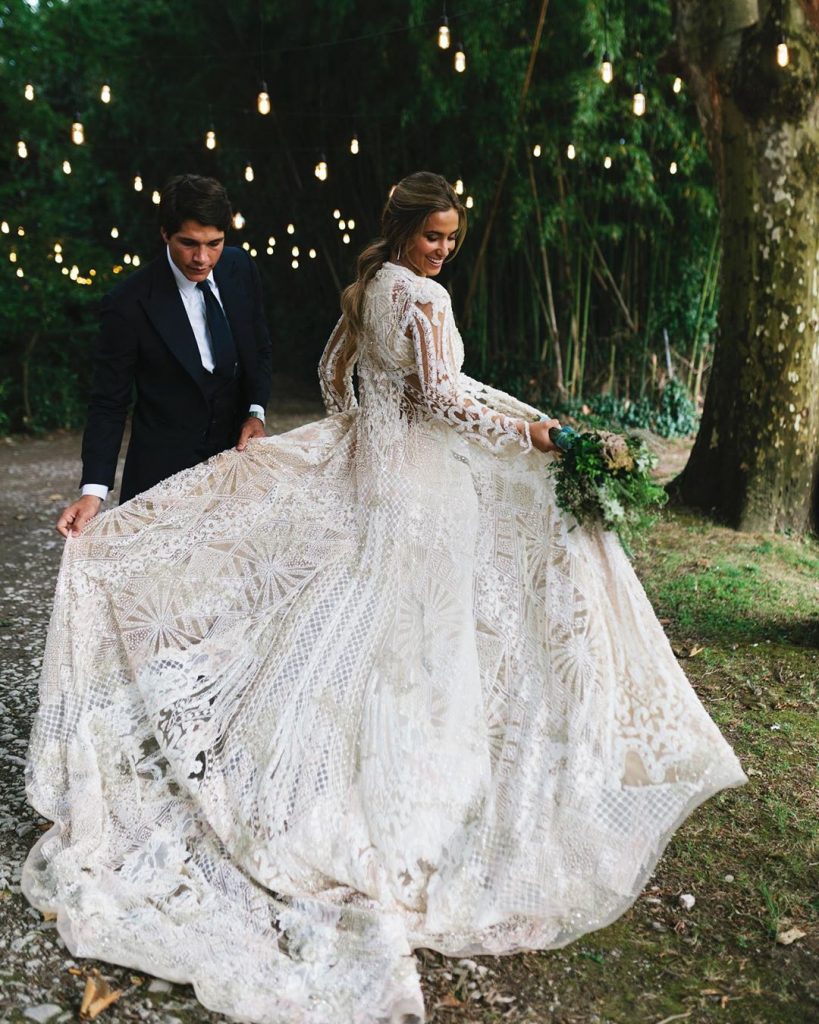 vestido de novia de María Pombó